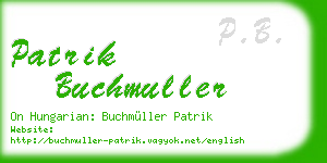 patrik buchmuller business card