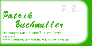 patrik buchmuller business card